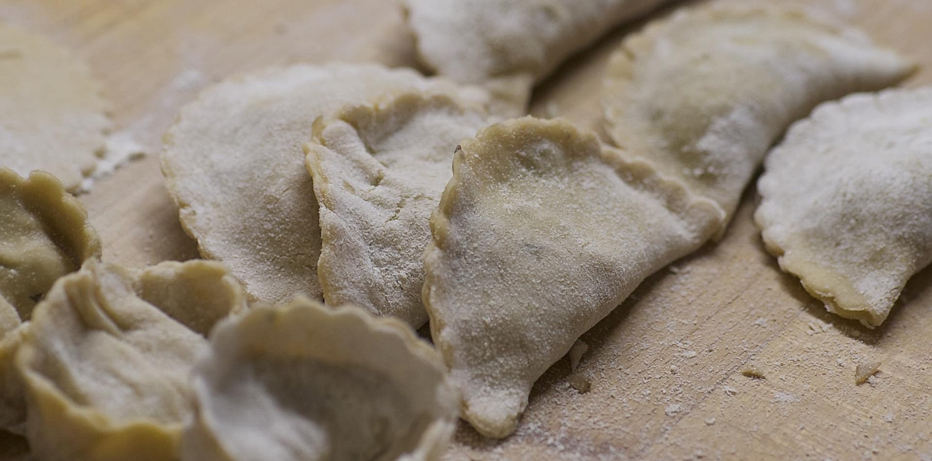 pierogis shaped